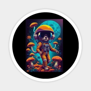 Psychedelic Dj Astronaut - Catsondrugs.com - astronaut, space, stars, galaxy, nasa, cool, planets, funny, universe, astros, astronomy, trippy, surreal, asteroidday, planet Magnet